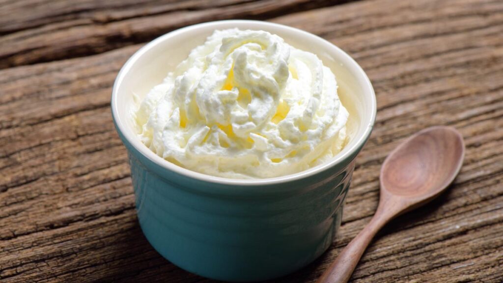 Whipped Cream With Coffee Creamer